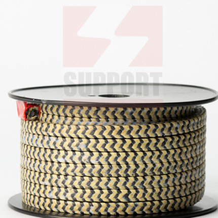 Gaxeta de aramida com grafite e PTFE zebra